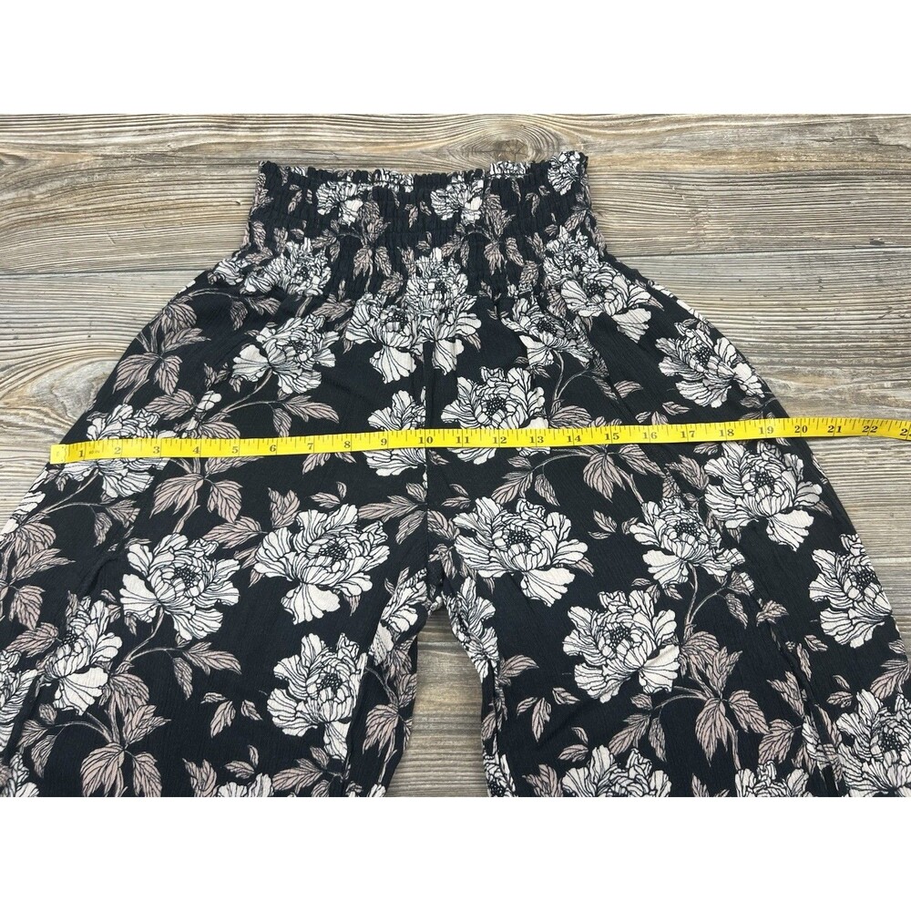 Rewash‎ Junior's L Smocked Waist Split Leg Pants Floral Pull-On Boho Festival - Picture 9 of 14